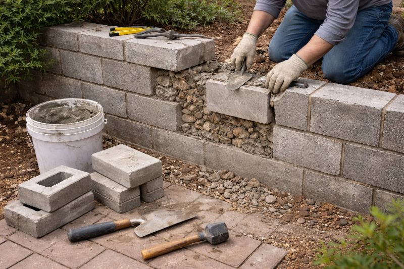 Block Wall Repair in Plaistow, NH