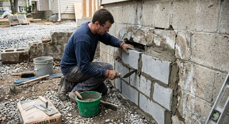 Block Wall Repair in Sandown, NH