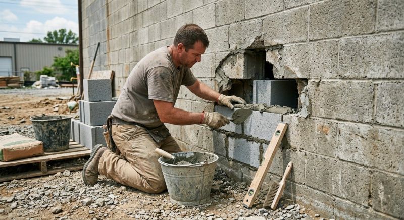Block Wall Repair in Wilmington, MA
