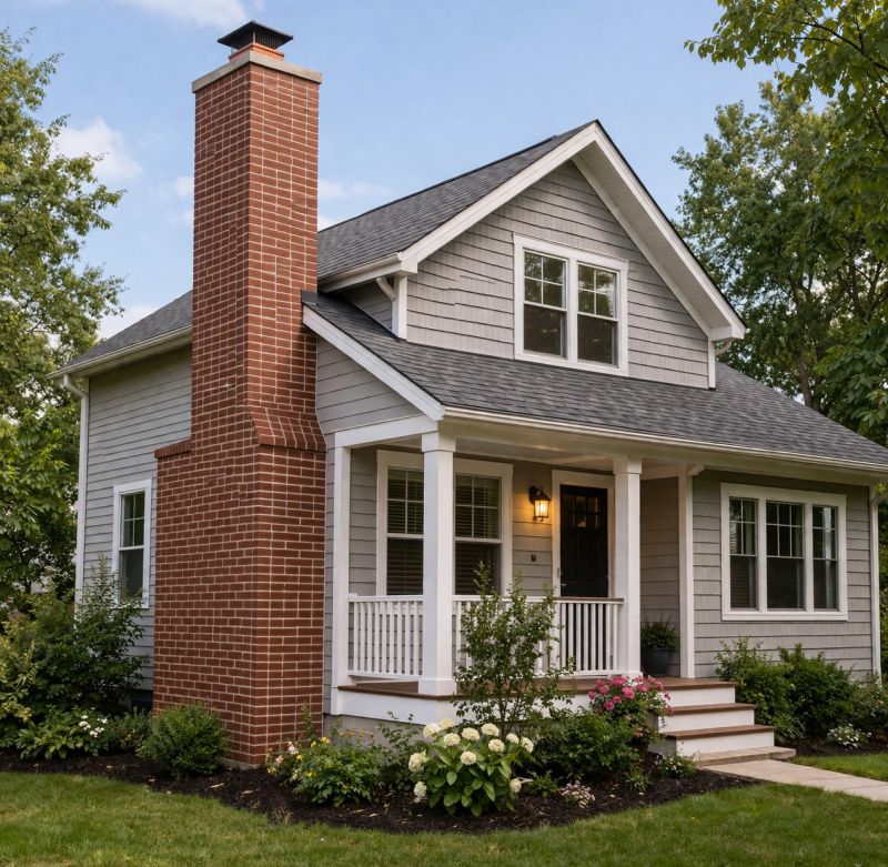 Brick Chimney Installation in Newburyport, MA