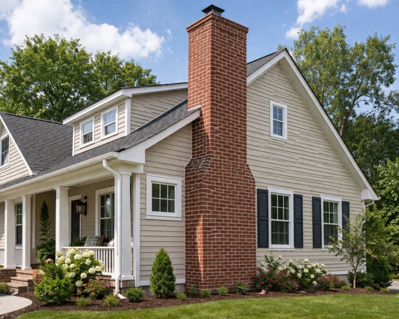Brick Chimney Installation in Newburyport, MA