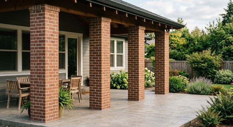 Brick Columns Installation in Newburyport, MA