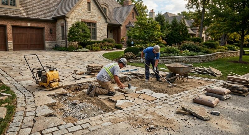 Brick Driveway Repair in Newburyport, MA