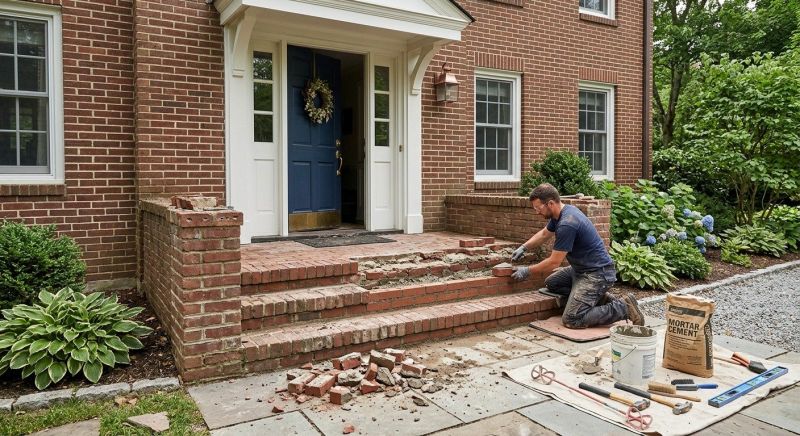 Brick Flatwork Repair in Exeter, NH