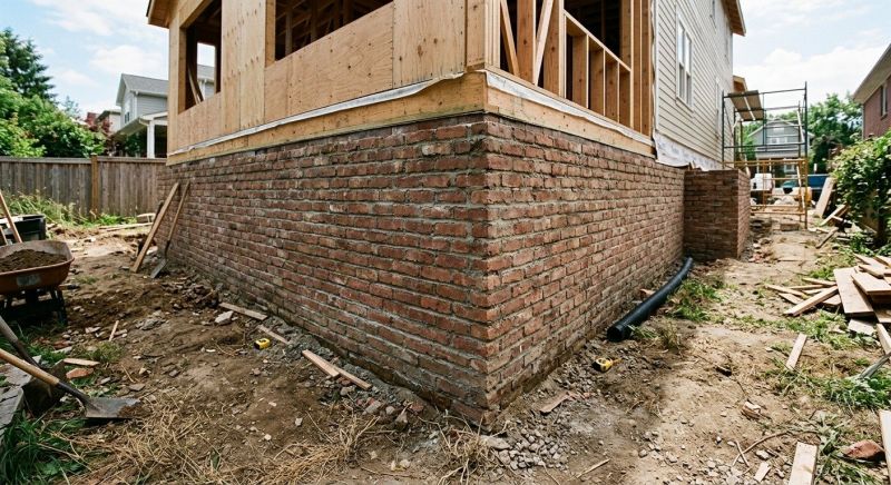 Brick Foundation Installation in Newburyport, MA