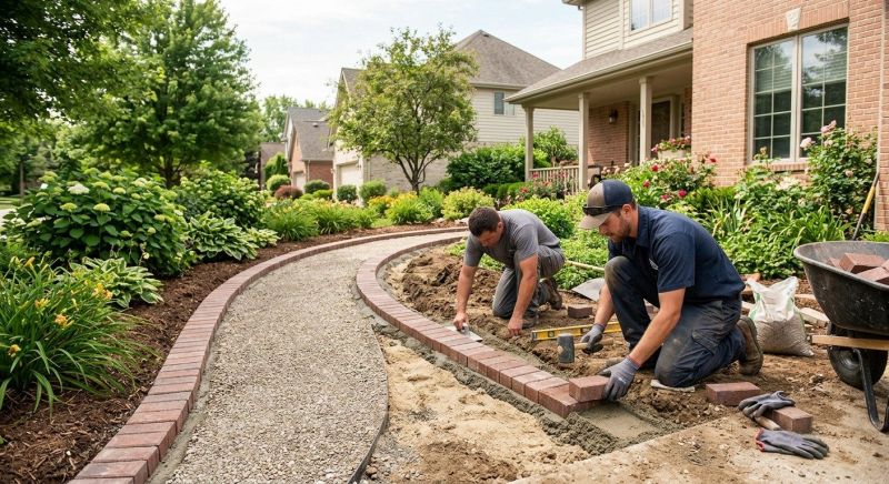 Brick Hardscaping Installation in Kittery, ME