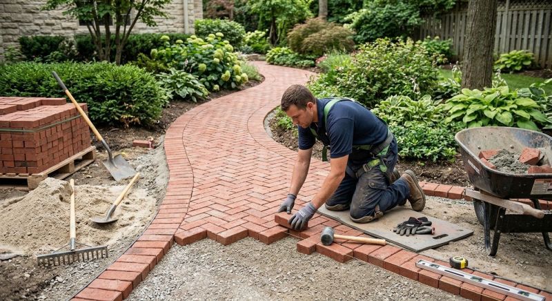 Brick Paving Installation in Danvers, MA
