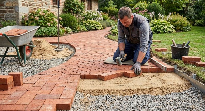 Brick Paving Installation in Durham, NH