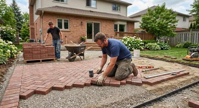 Brick Paving Installation in Newbury, MA