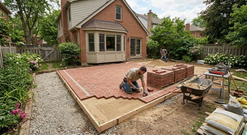Brick Paving Installation in Pelham, NH