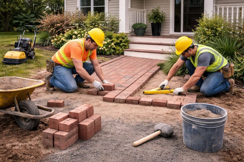 Brick Paving Installation in Salem, NH