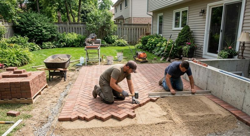 Brick Paving Installation in Salisbury, MA