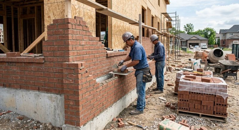 Brick Wall Installation in Danvers, MA