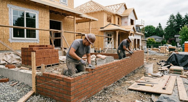 Brick Wall Installation in Epping, NH