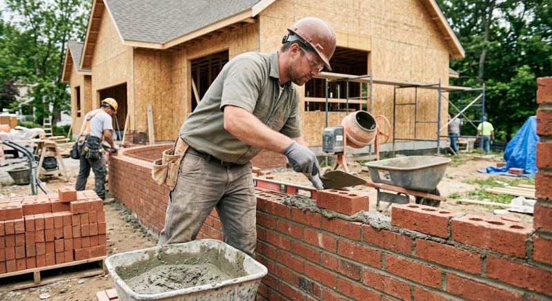 Brick Wall Installation in Raymond, NH