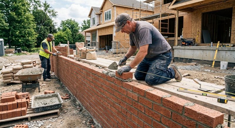 Brick Wall Installation in Rockport, MA
