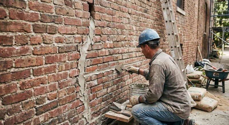 Brick Wall Repair in Amesbury, MA