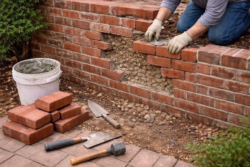 Brick Wall Repair in Durham, NH