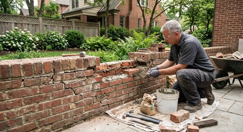 Brick Wall Repair in Ipswich, MA