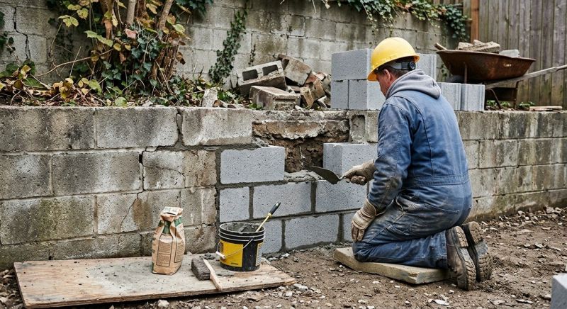 Concrete Block Repair in Georgetown, MA