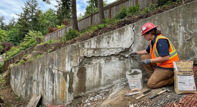 Retaining Wall Repair in Haverhill, MA