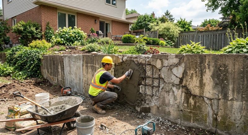 Retaining Wall Repair in Newburyport, MA