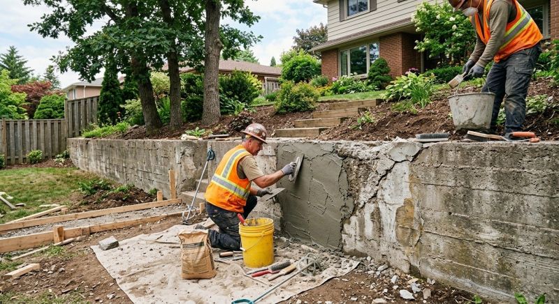 Retaining Wall Repair in Newburyport, MA