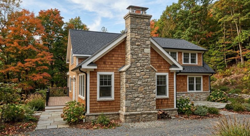 Stone Chimney Installation in Ipswich, MA
